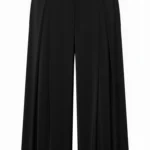 Pantaloni croiți cu crac larg