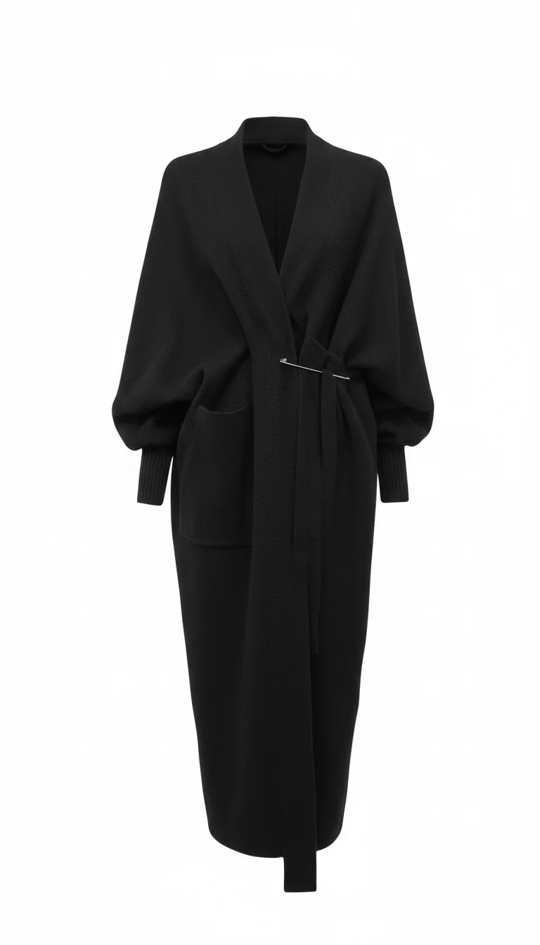 cardigan wrapped (2) wrapped cardigan maxi lenght oversized